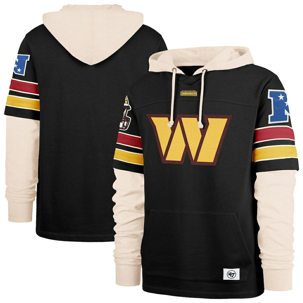 47 brand Washington Commanders '47 Split Zone Cornerback Duo Hoodie Black