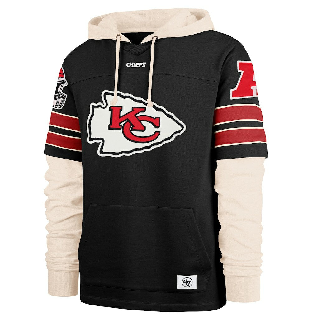47 brand Kansas City Chiefs '47 Split Zone Cornerback Duo Hoodie Black
