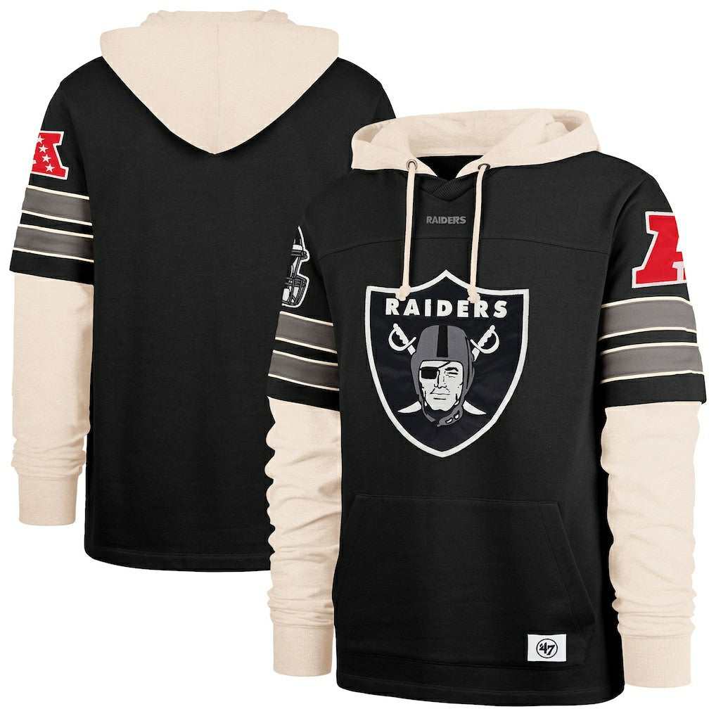 47 brand Las Vegas Raiders '47 Split Zone Cornerback Duo Hoodie Black