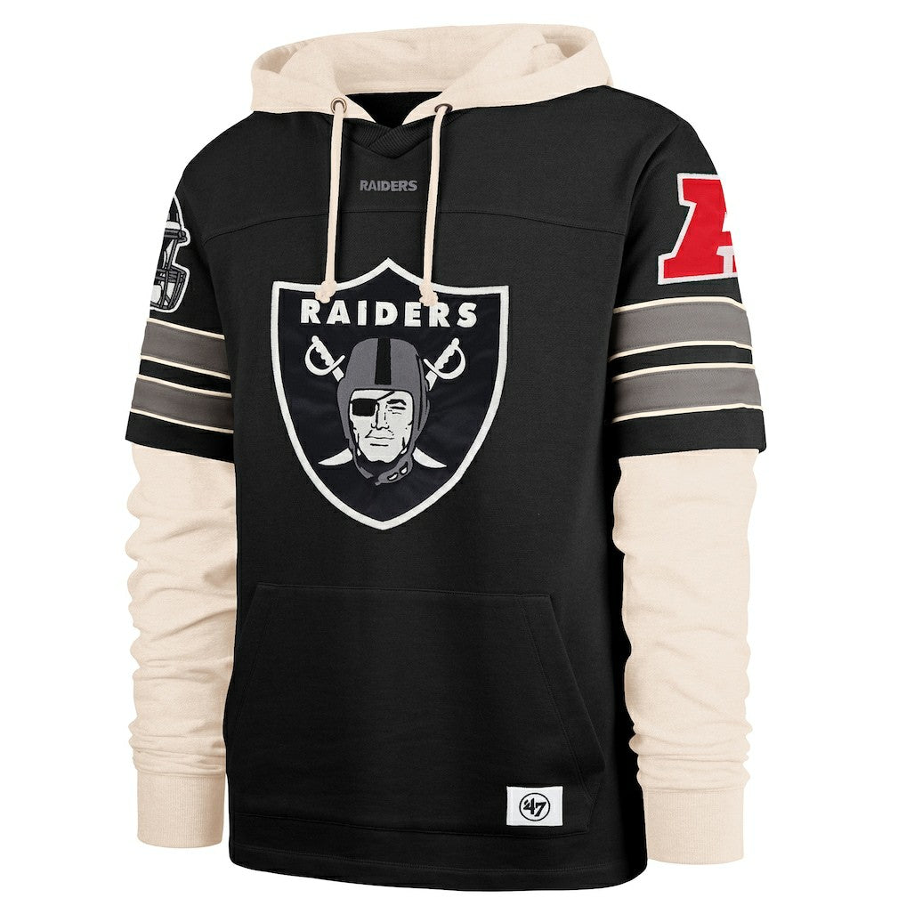 47 brand Las Vegas Raiders '47 Split Zone Cornerback Duo Hoodie Black