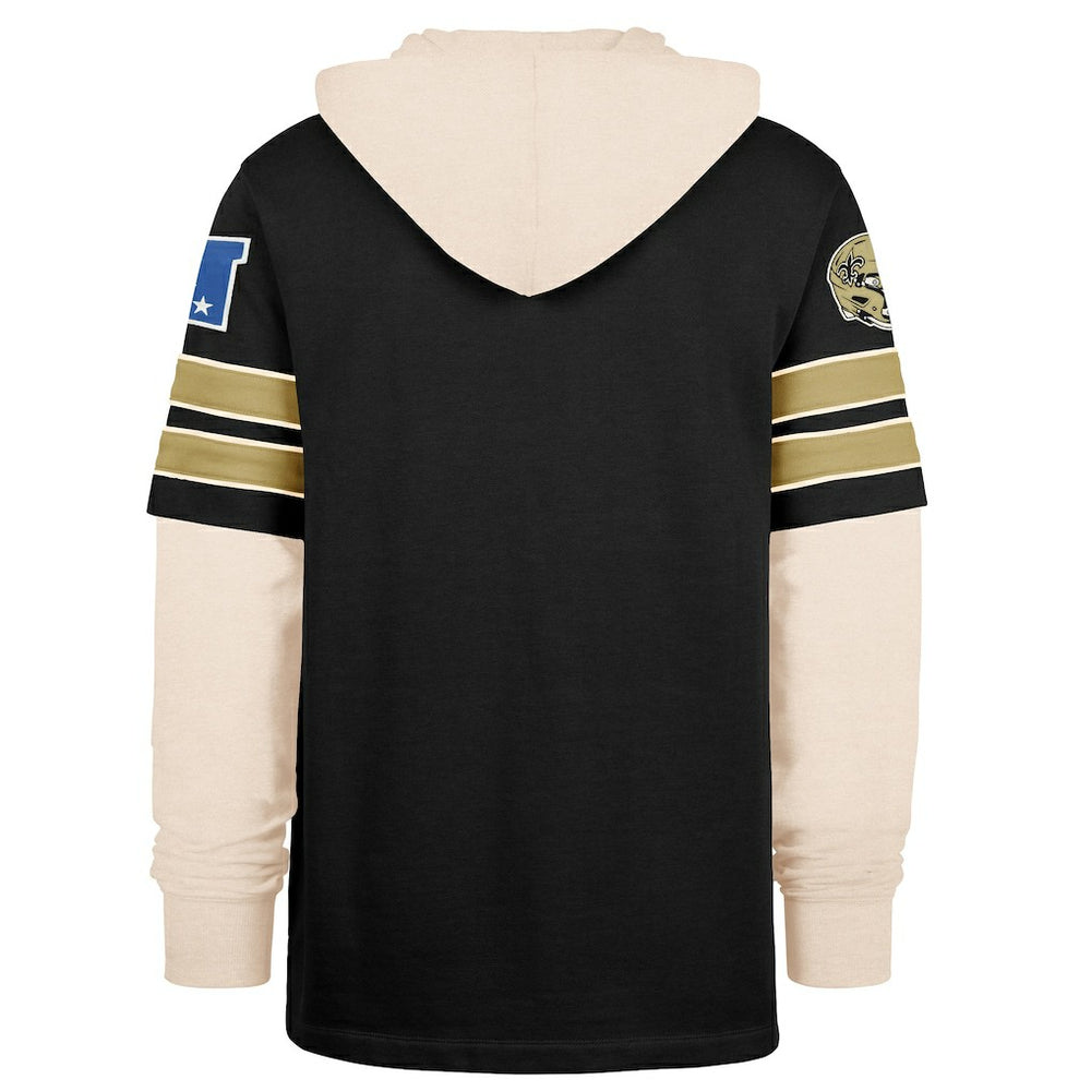 47 brand New Orleans Saints '47 Split Zone Cornerback Duo Hoodie Black
