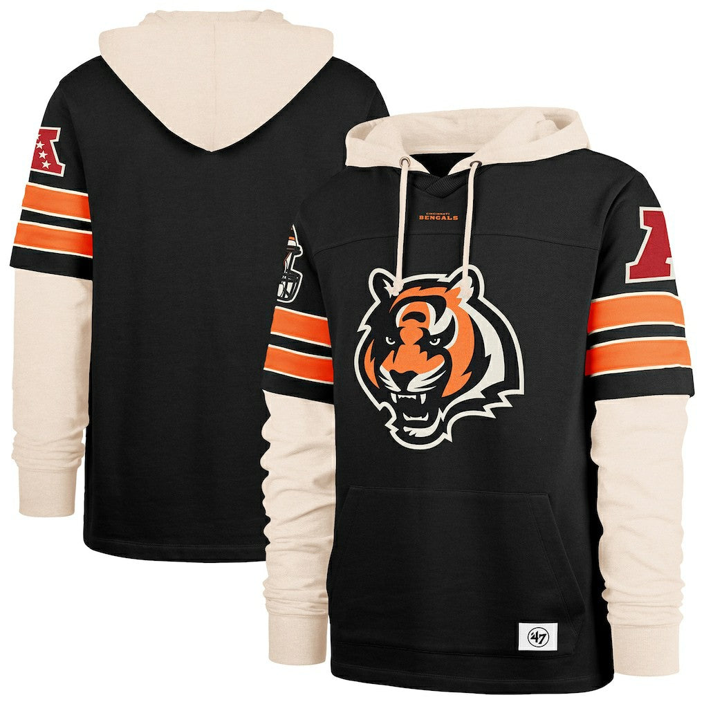47 brand Cincinnati Bengals '47 Split Zone Cornerback Duo Hoodie Black