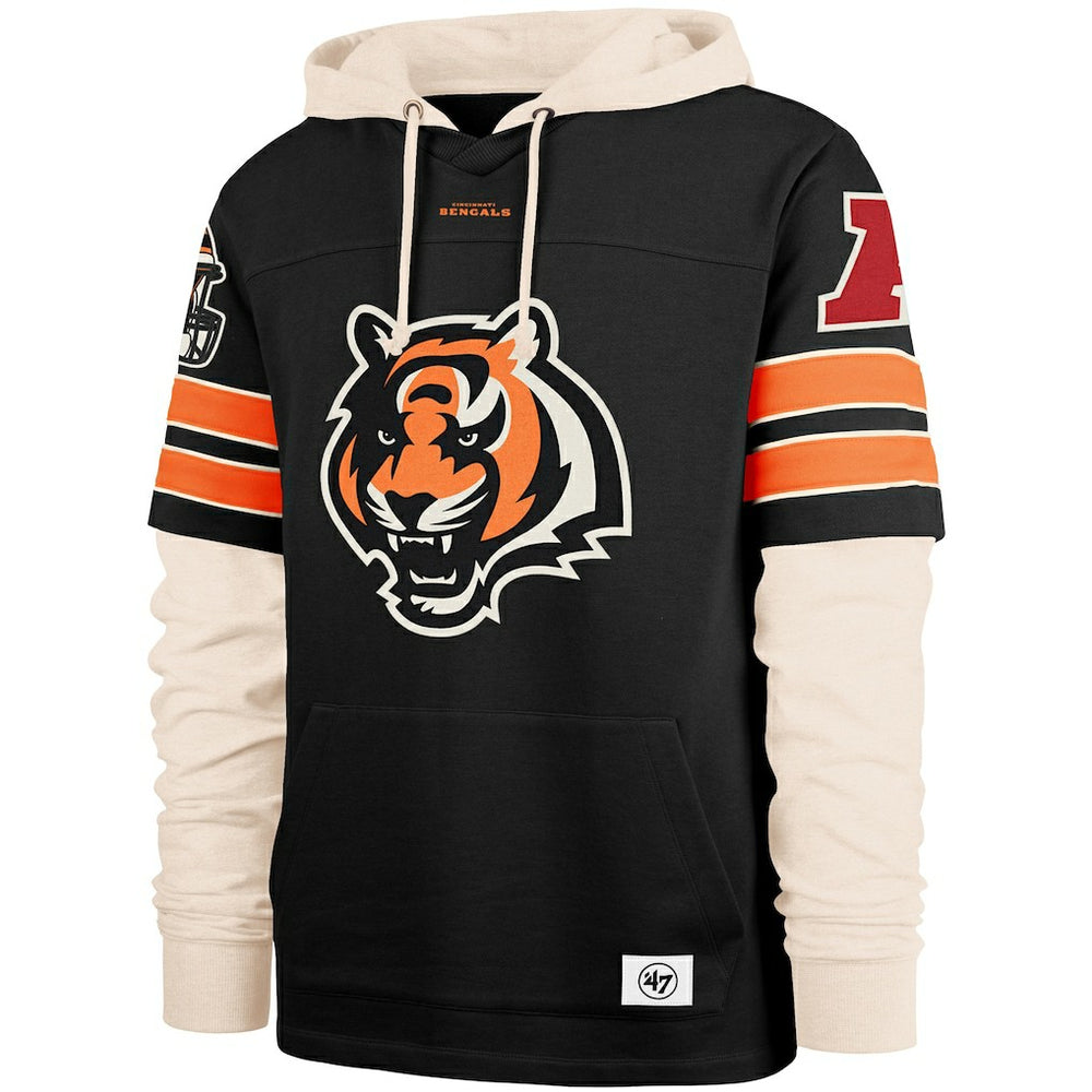 47 brand Cincinnati Bengals '47 Split Zone Cornerback Duo Hoodie Black