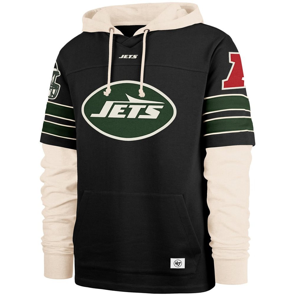 47 brand New York Jets '47 Split Zone Cornerback Duo Hoodie Black