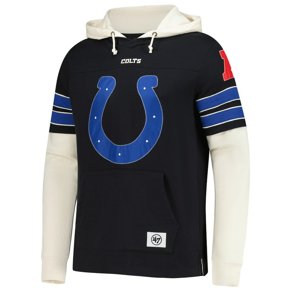 47 brand Indianapolis Colts '47 Split Zone Cornerback Duo Hoodie Black