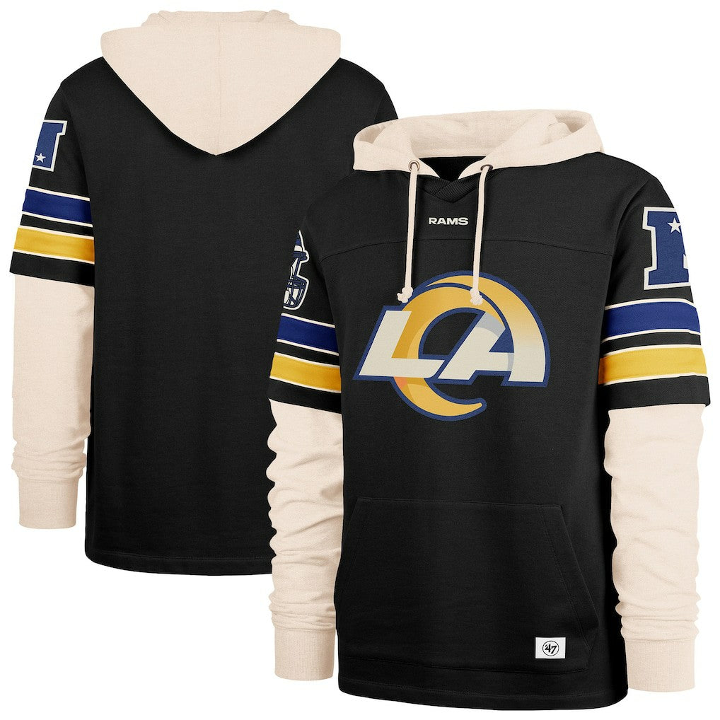 47 brand Los Angeles Rams '47 Split Zone Cornerback Duo Hoodie Black