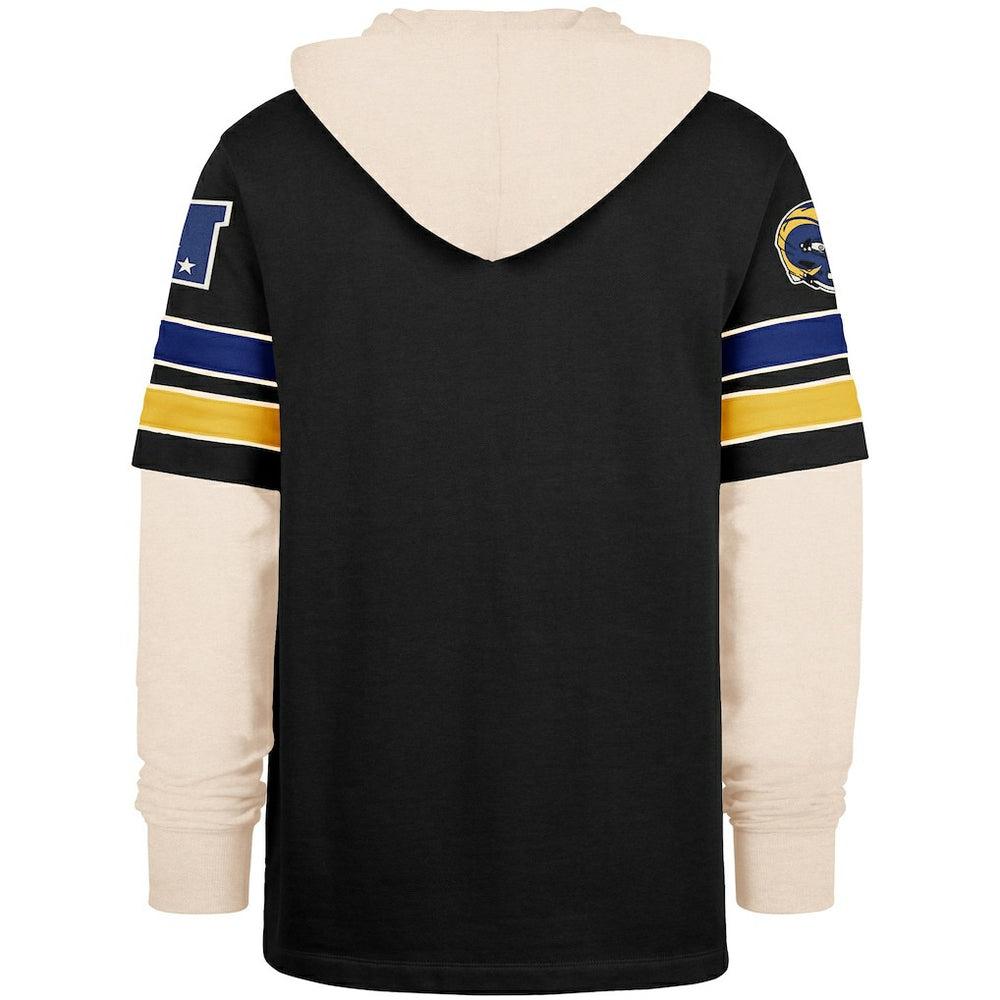 47 brand Los Angeles Rams '47 Split Zone Cornerback Duo Hoodie Black
