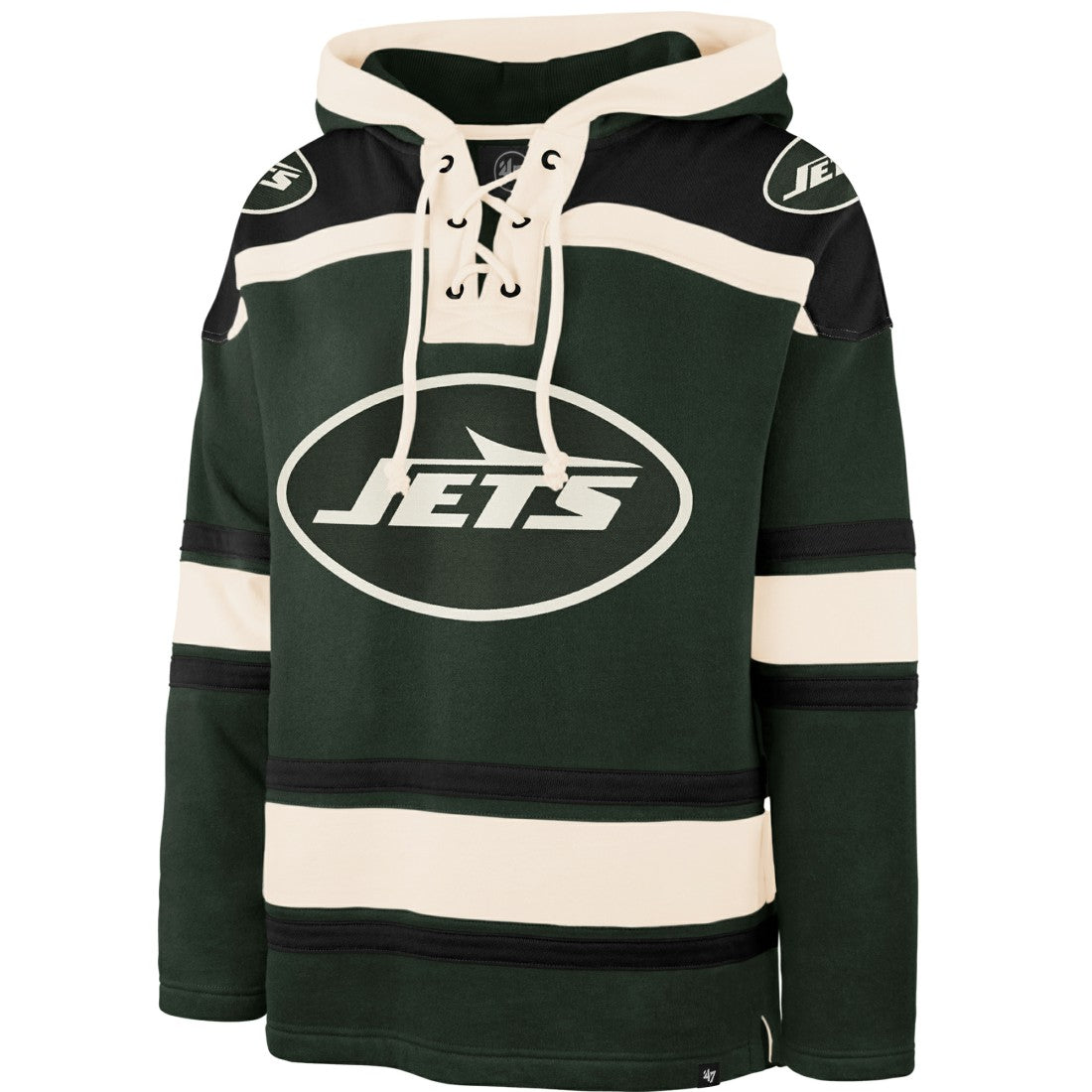 47 brand New York Jets '47 Men's Superior Lacer Hoodie Dark Green