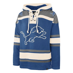 47 brand Detroit Lions '47 Men's Superior Lacer Hoodie Blue