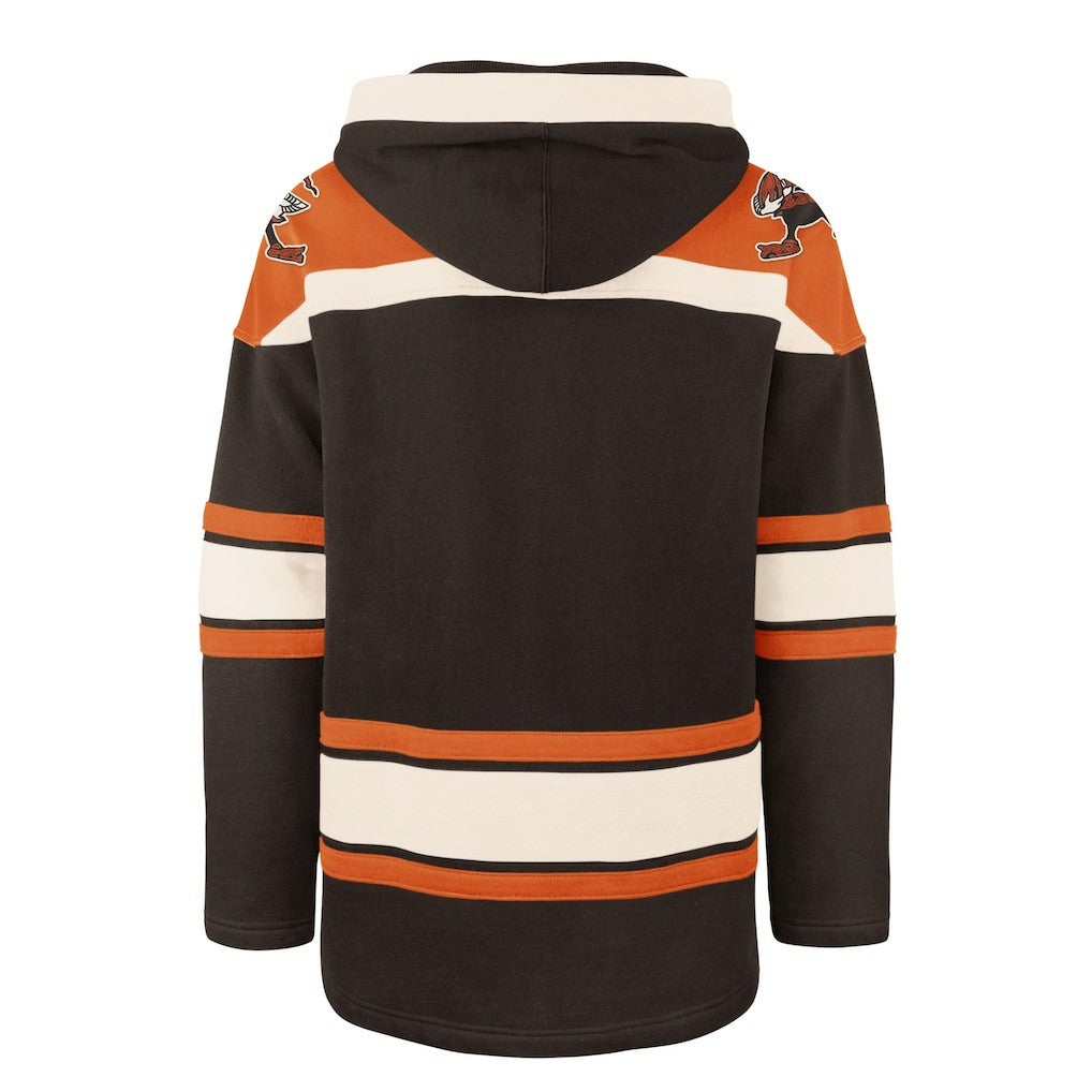 47 brand Cleveland Browns '47 Throwback Superior Lacer Hoodie Brown