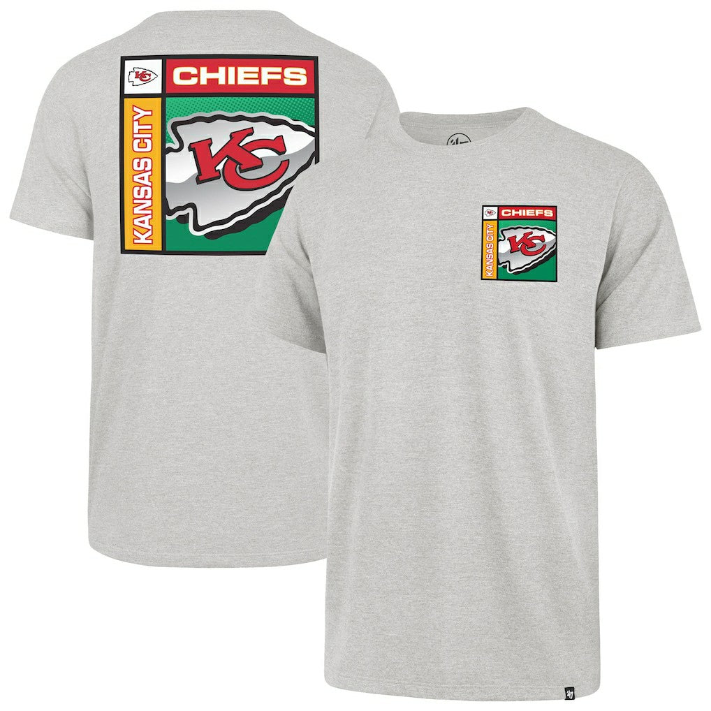 47 brand Kansas City Chiefs '47 Chrome Plate Franklin T-Shirt Gray