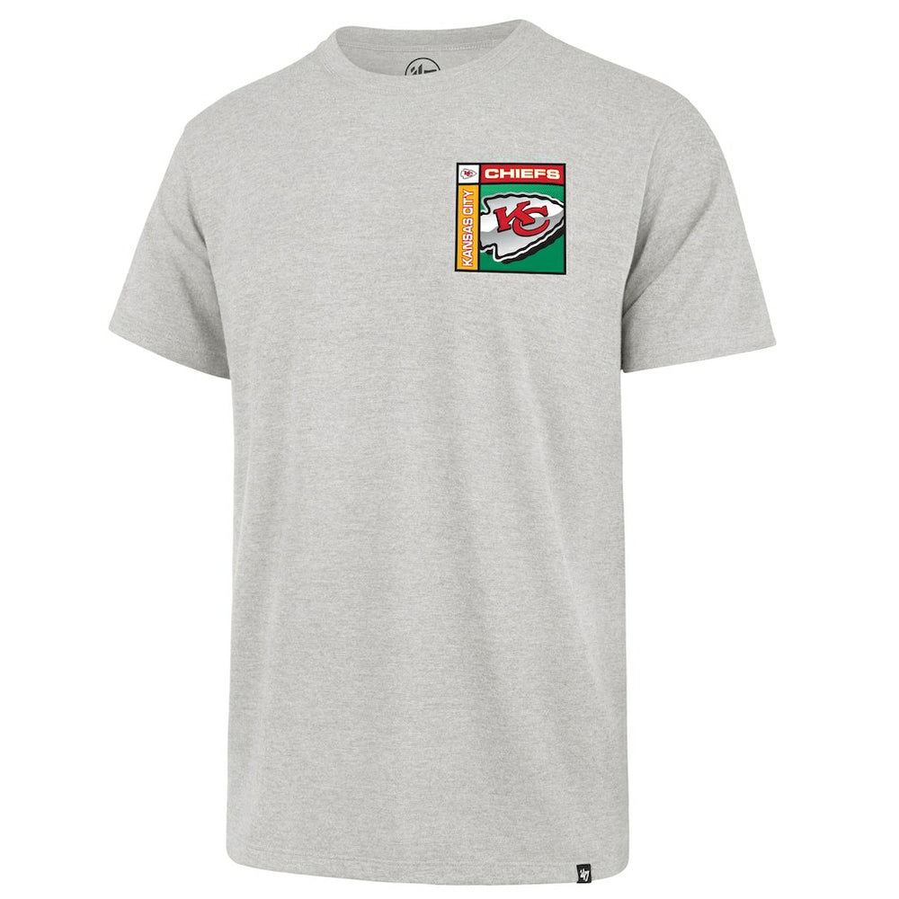47 brand Kansas City Chiefs '47 Chrome Plate Franklin T-Shirt Gray