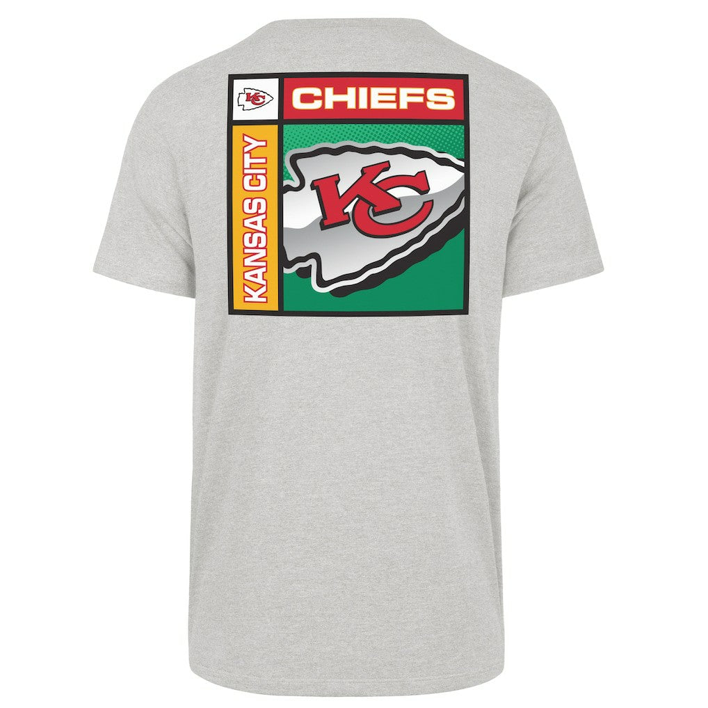47 brand Kansas City Chiefs '47 Chrome Plate Franklin T-Shirt Gray