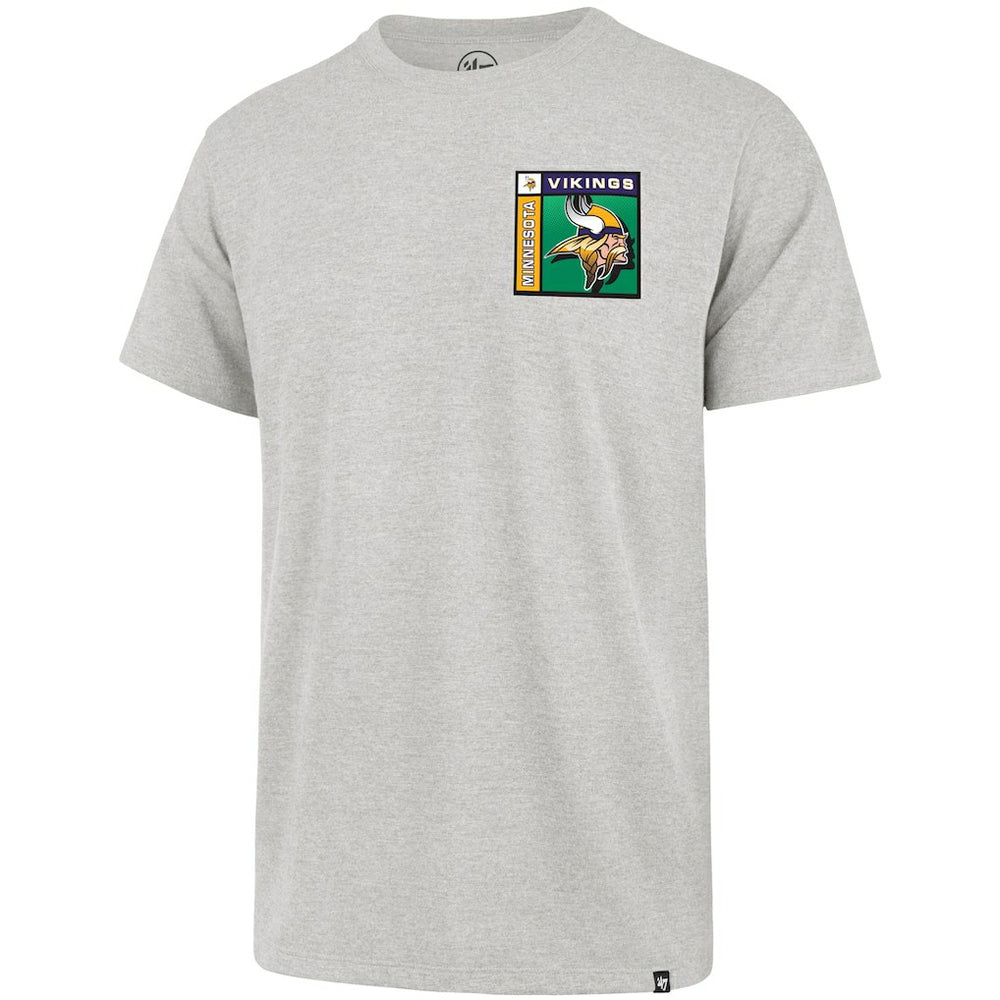 47 brand Minnesota Vikings '47 Chrome Plate Franklin T-Shirt Gray