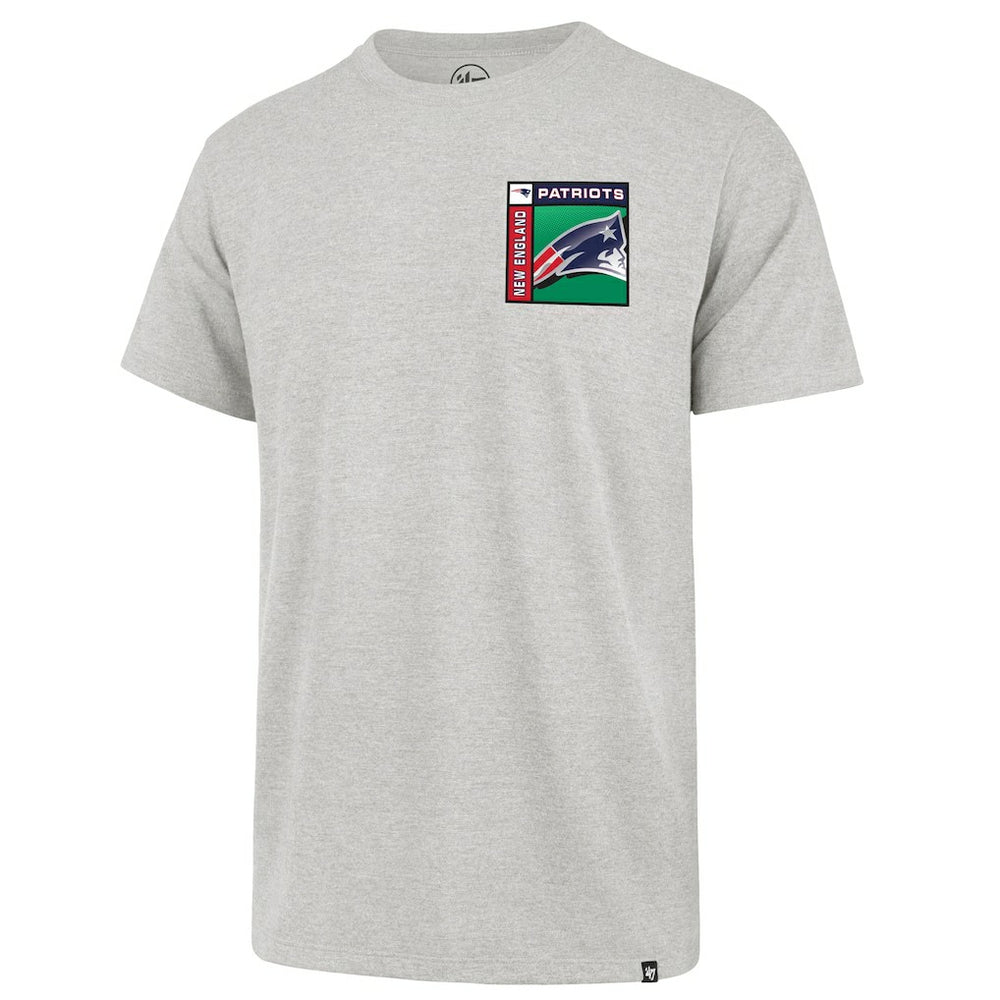 47 brand New England Patriots '47 Chrome Plate Franklin T-Shirt Gray