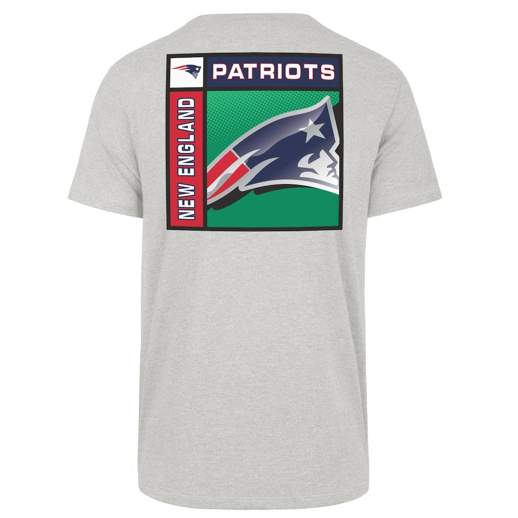 47 brand New England Patriots '47 Chrome Plate Franklin T-Shirt Gray
