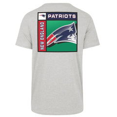 47 brand New England Patriots '47 Chrome Plate Franklin T-Shirt Gray