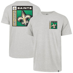 47 brand New Orleans Saints '47 Chrome Plate Franklin T-Shirt Gray