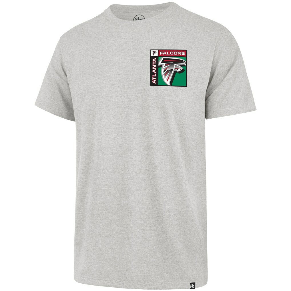 47 brand Atlanta Falcons '47 Chrome Plate Franklin T-Shirt Gray