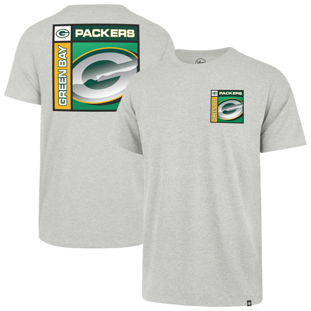 47 brand Green Bay Packers '47 Chrome Plate Franklin T-Shirt Gray