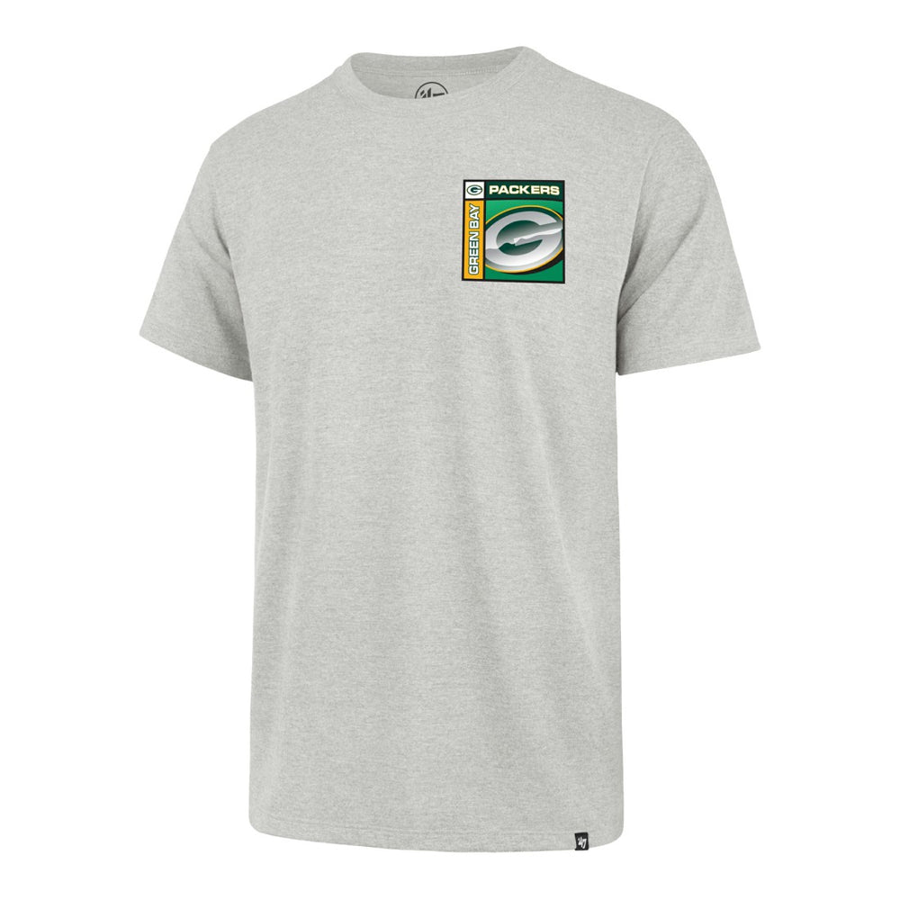 47 brand Green Bay Packers '47 Chrome Plate Franklin T-Shirt Gray