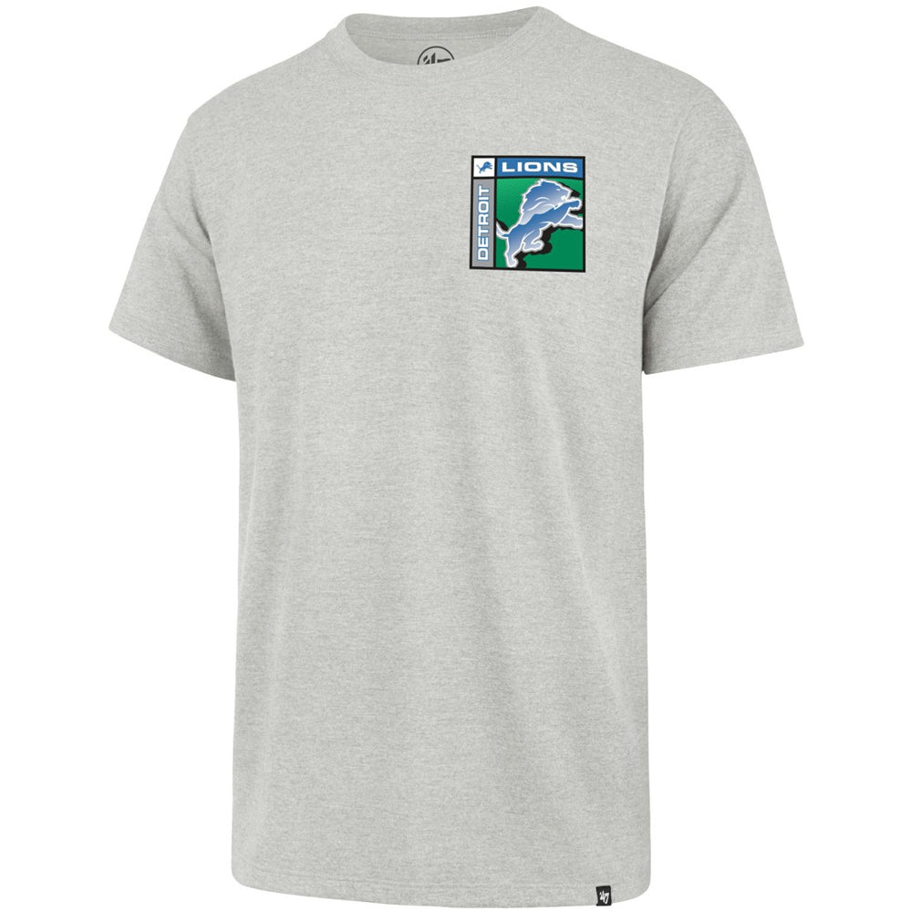 47 brand Detroit Lions '47 Chrome Plate Franklin T-Shirt Gray