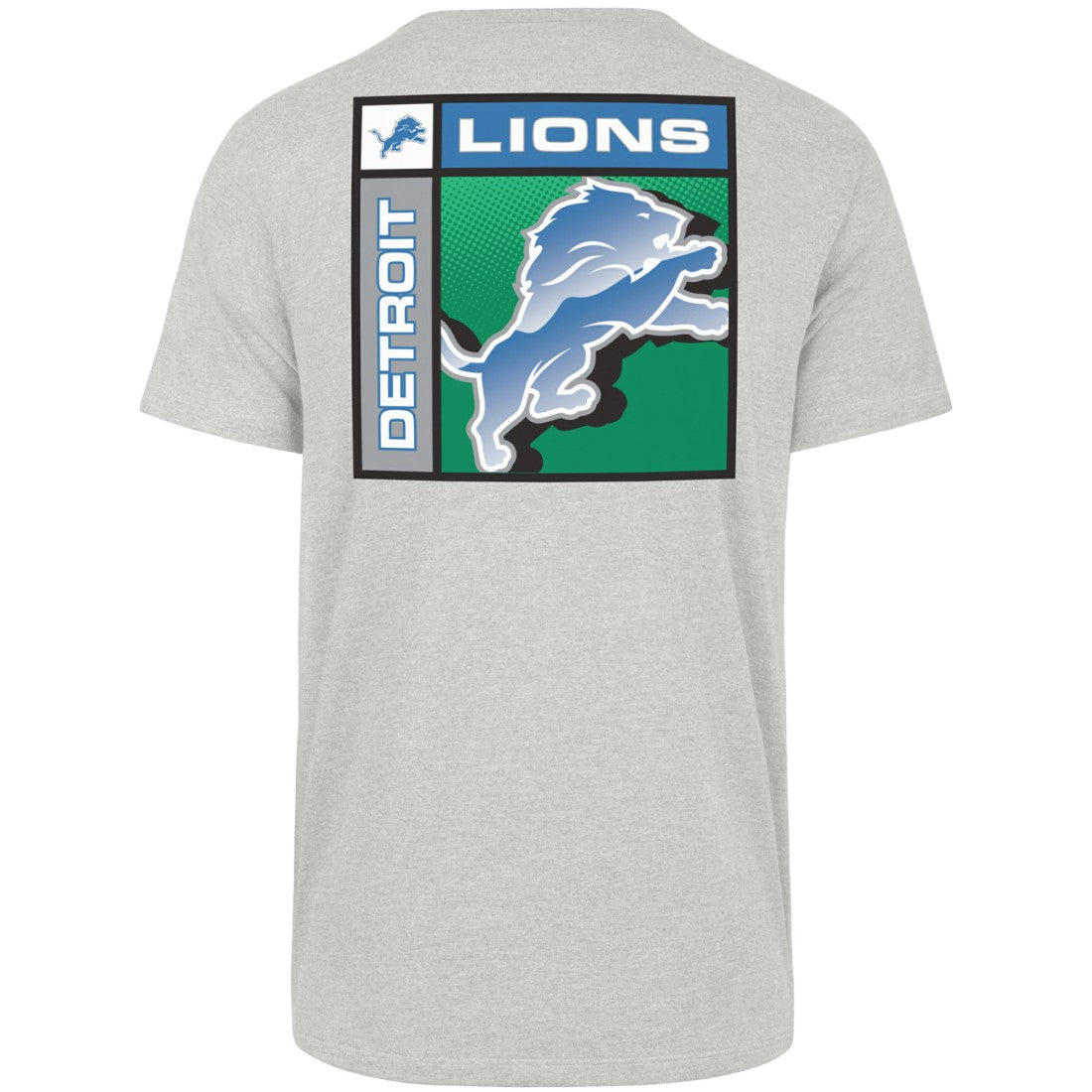 47 brand Detroit Lions '47 Chrome Plate Franklin T-Shirt Gray