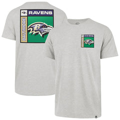 47 brand Baltimore Ravens '47 Chrome Plate Franklin T-Shirt Gray