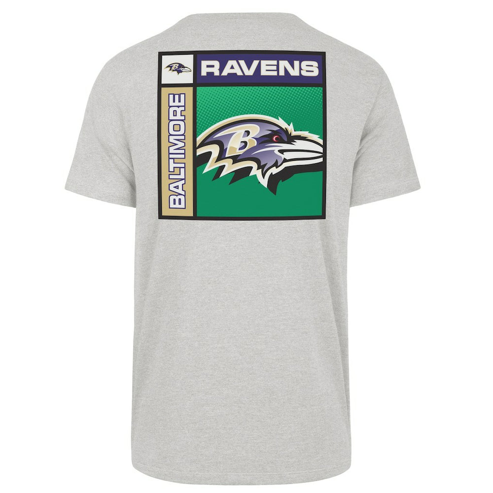 47 brand Baltimore Ravens '47 Chrome Plate Franklin T-Shirt Gray