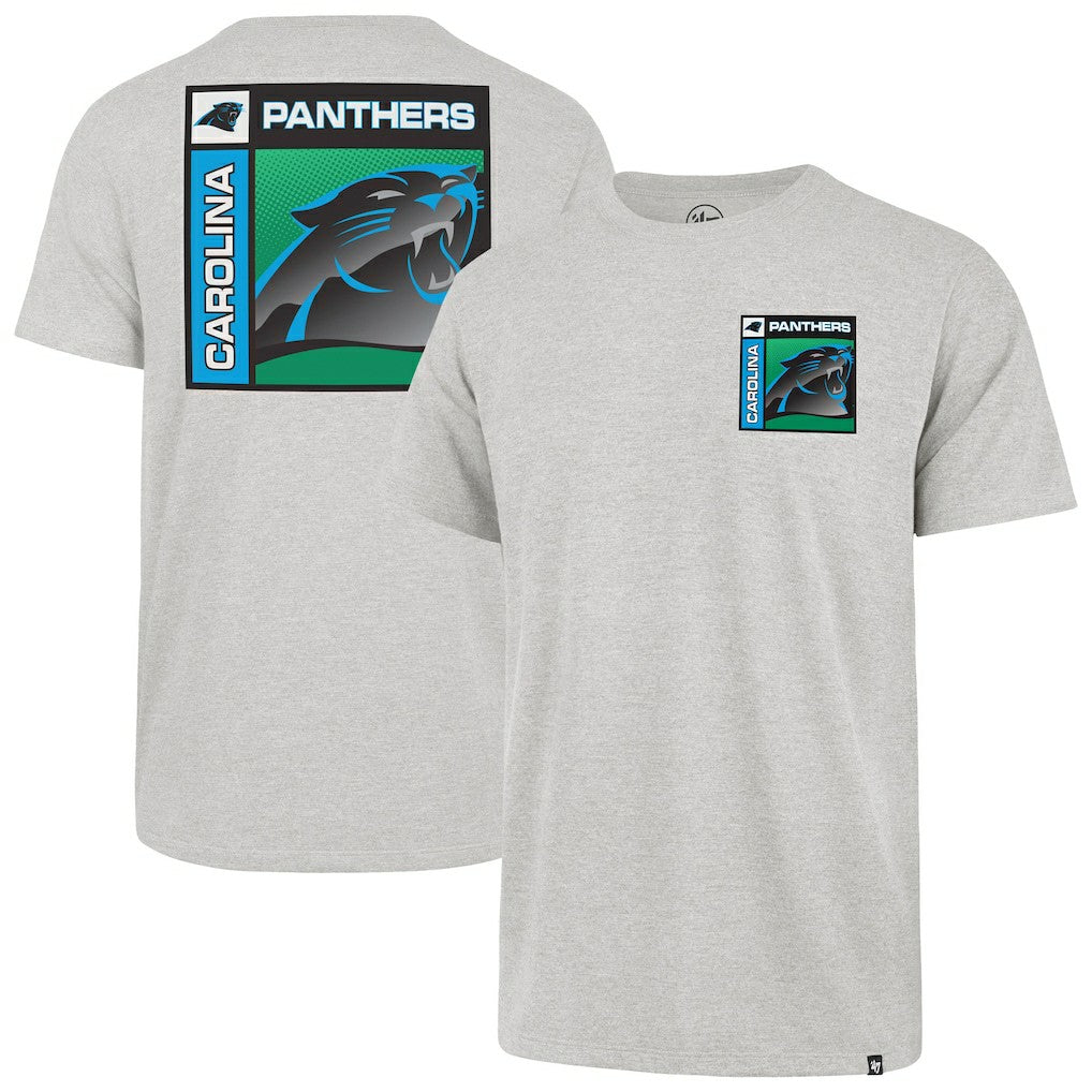 47 brand Carolina Panthers '47 Chrome Plate Franklin T-Shirt Gray