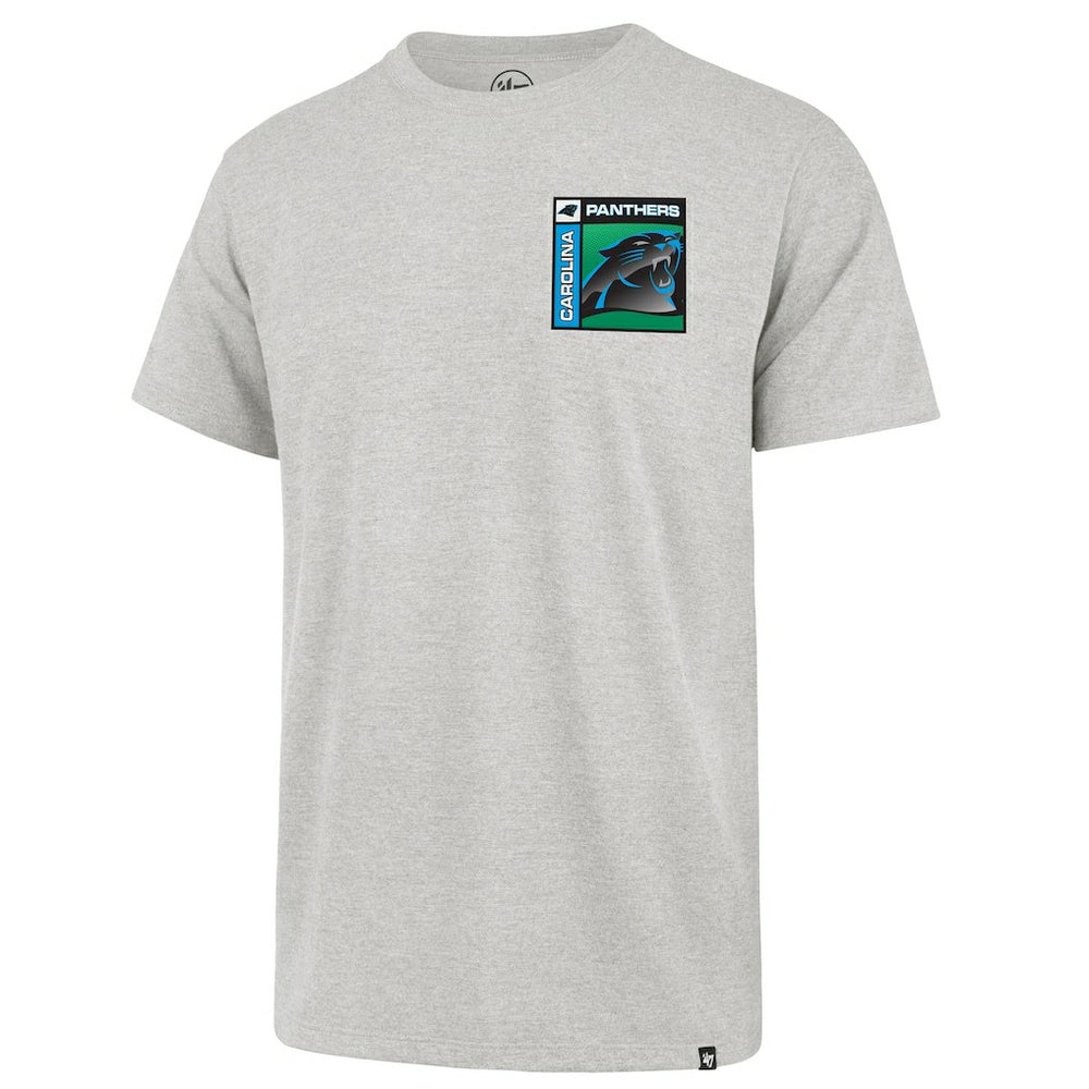 47 brand Carolina Panthers '47 Chrome Plate Franklin T-Shirt Gray