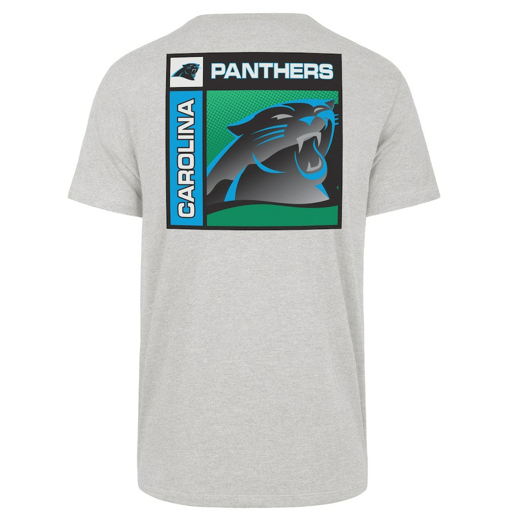47 brand Carolina Panthers '47 Chrome Plate Franklin T-Shirt Gray