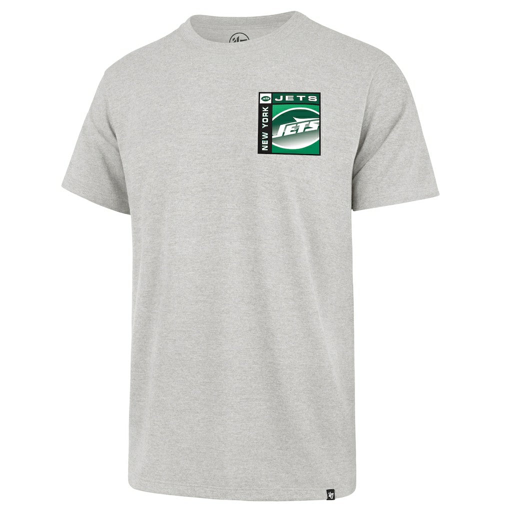 47 brand New York Jets '47 Chrome Plate Franklin T-Shirt Gray