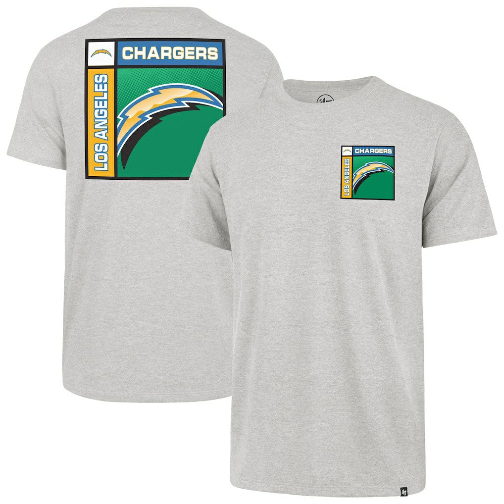 47 brand Los Angeles Chargers '47 Chrome Plate Franklin T-Shirt Gray