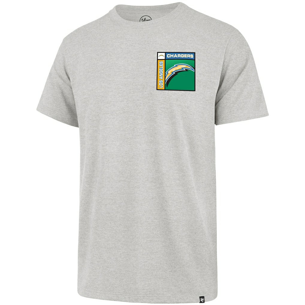 47 brand Los Angeles Chargers '47 Chrome Plate Franklin T-Shirt Gray