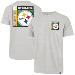 47 brand Pittsburgh Steelers '47 Chrome Plate Franklin T-Shirt Gray