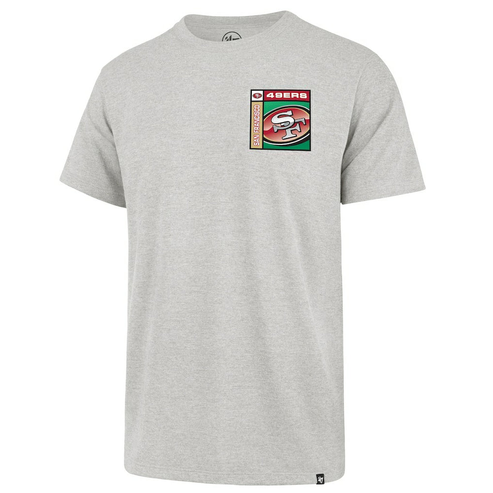 47 brand San Francisco 49ers '47 Chrome Plate Franklin T-Shirt Gray