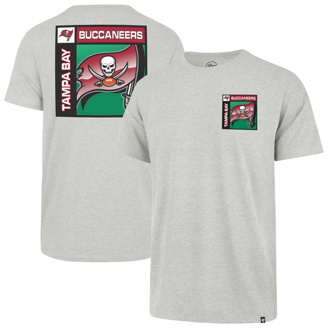 47 brand Tampa Bay Buccaneers '47 Chrome Plate Franklin T-Shirt Gray
