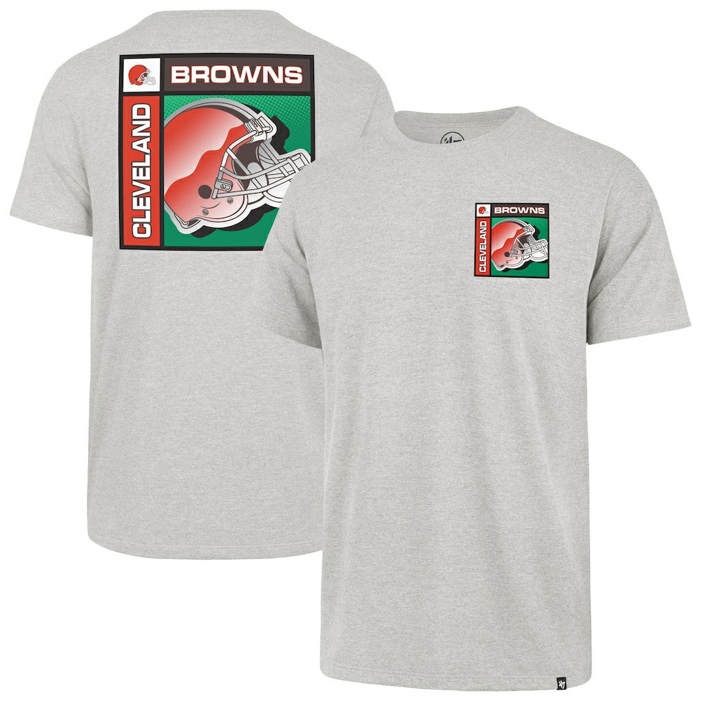 47 brand Cleveland Browns '47 Chrome Plate Franklin T-Shirt Gray
