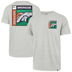 47 brand Denver Broncos '47 Chrome Plate Franklin T-Shirt Gray
