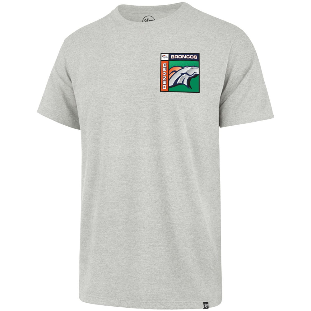 47 brand Denver Broncos '47 Chrome Plate Franklin T-Shirt Gray