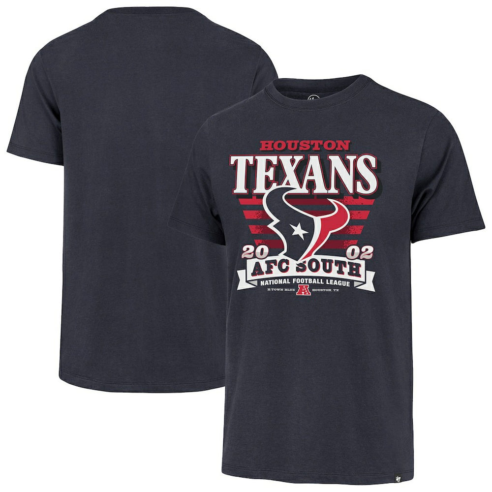 47 brand Houston Texans '47 Stripe Splash Franklin T-Shirt Navy