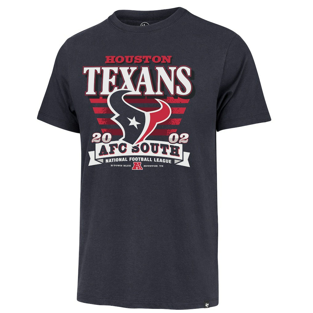 47 brand Houston Texans '47 Stripe Splash Franklin T-Shirt Navy