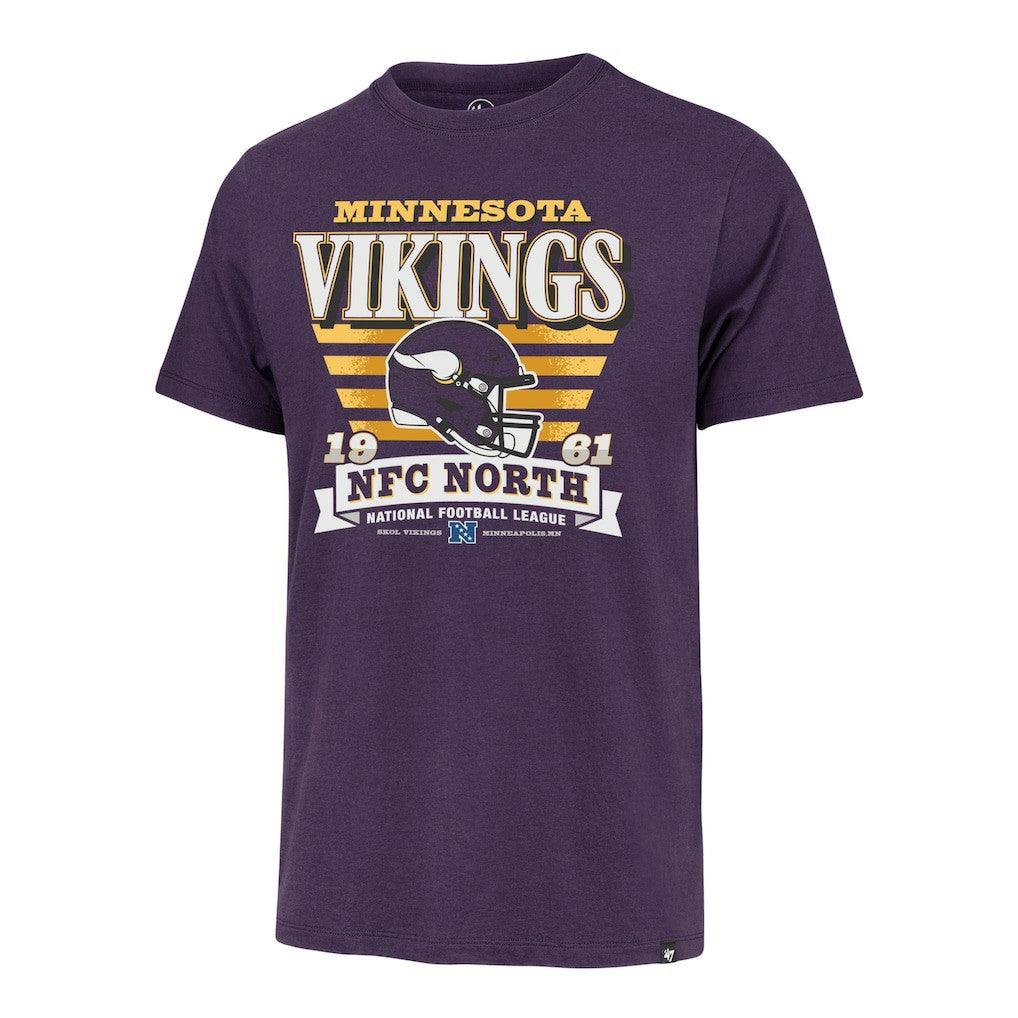 47 brand Minnesota Vikings '47 Stripe Splash Franklin T-Shirt Purple