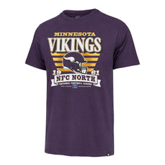 47 brand Minnesota Vikings '47 Stripe Splash Franklin T-Shirt Purple
