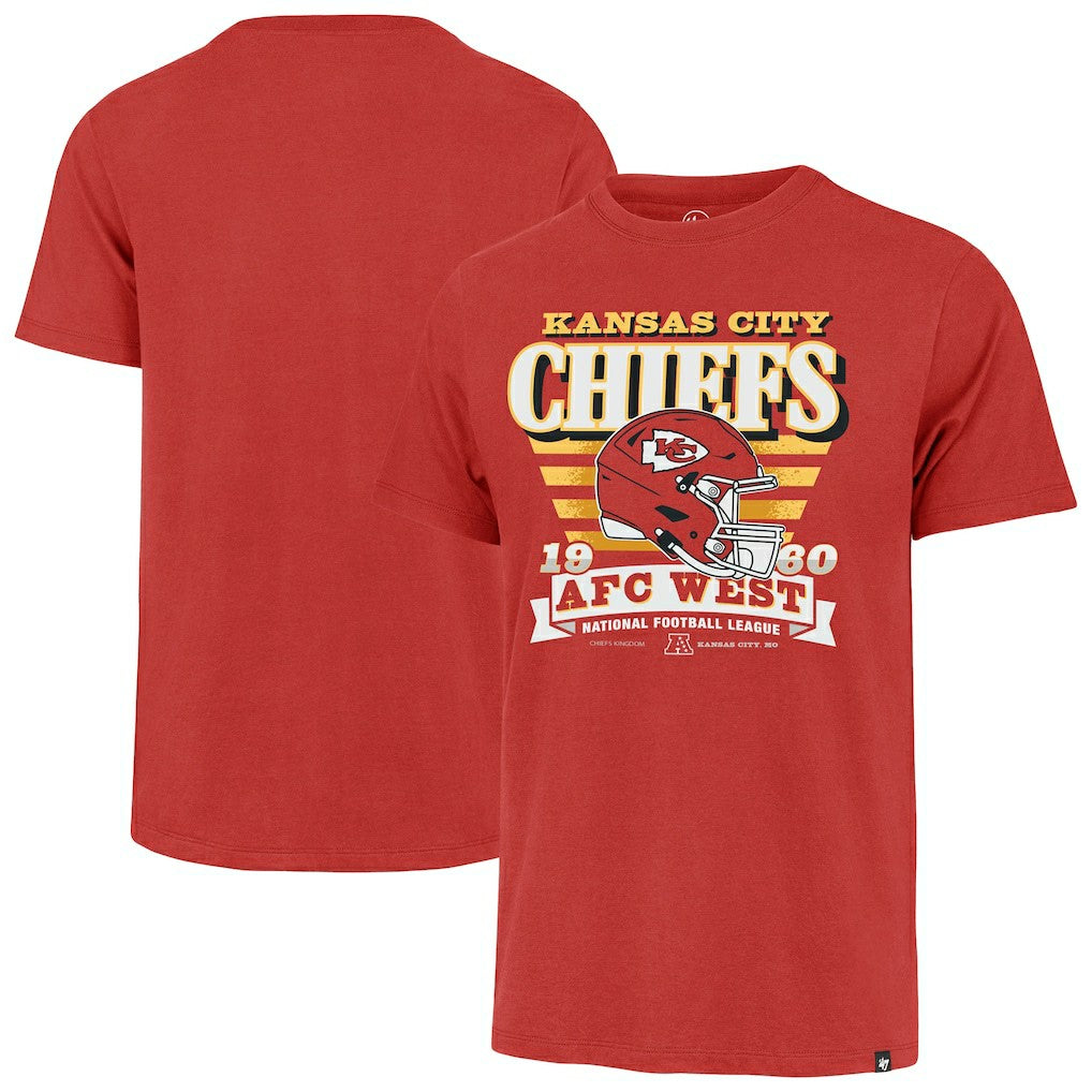 47 brand Kansas City Chiefs '47 Stripe Splash Franklin T-Shirt Red