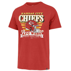 47 brand Kansas City Chiefs '47 Stripe Splash Franklin T-Shirt Red