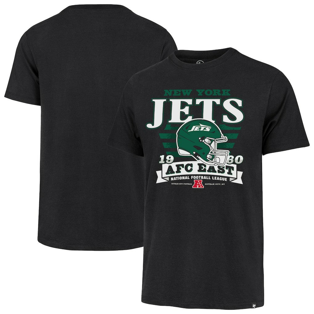 47 brand New York Jets '47 Stripe Splash Franklin T-Shirt Black