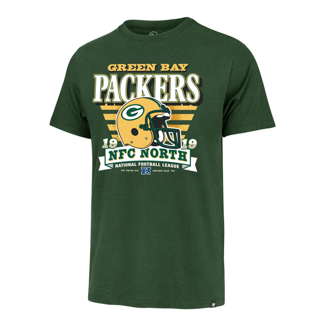 47 brand Green Bay Packers '47 Stripe Splash Franklin Throwback T-Shirt Green