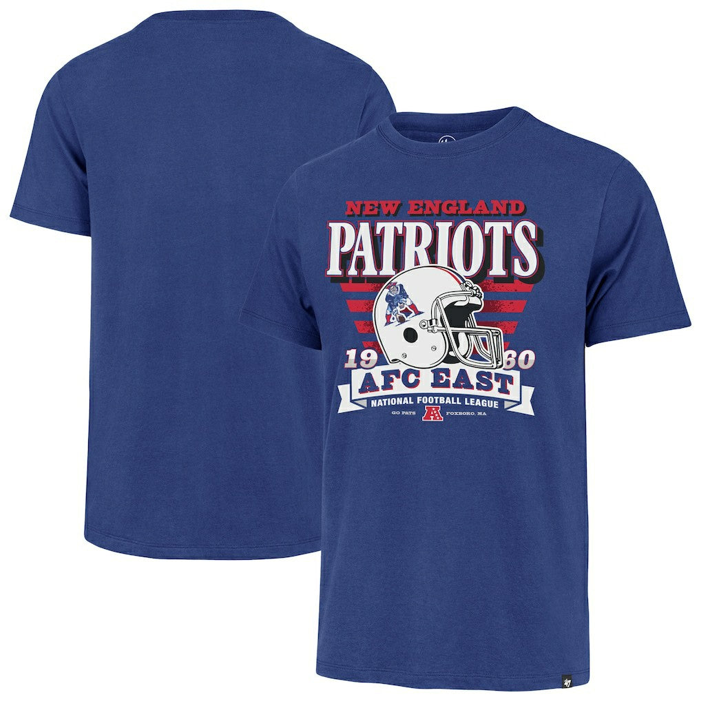 47 brand New England Patriots '47 Stripe Splash Franklin Throwback T-Shirt Royal